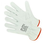 Winter leather gloves DRIVER WIN | Insulated work gloves made of full-grain leather