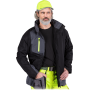 Fleece-Lined Insulated Jacket with Hidden Hood HYPER-J BS