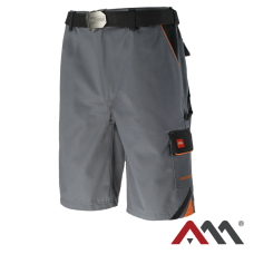 PROFESSIONAL GREY 3122 — робочі шорти до коліна, посилені, з 6 кишенями, сірі