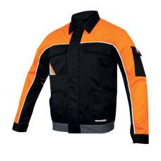 PROFESSIONAL BLACK 2996 — рабочая куртка, усиленная, со светоотражателями, чёрная
