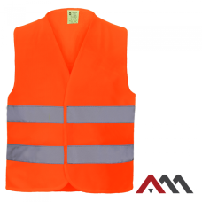 VEST2 4039 — high visibility reflective safety vest, fluorescent orange