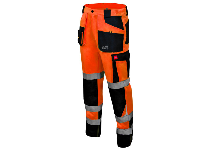 FLASH 2088 — high visibility waist work trousers, yellow