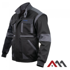 PROCOTTON 2862 — рабочая куртка из натурального хлопка 280 г/м², со съёмными рукавами, серая