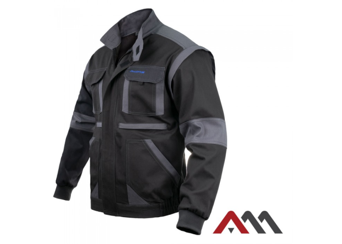 PROCOTTON 2862 — cotton work jacket 280 g/m² with detachable sleeves, grey