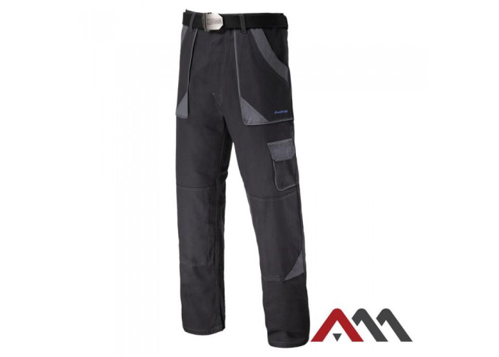 PROCOTTON 2892 — рабочие брюки до пояса из 100% хлопка 280 г/м², усиленные, серые