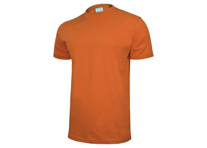 SAHARA T180 — робоча футболка з коротким рукавом, щільна 100% бавовна 180 г/м², помаранчева