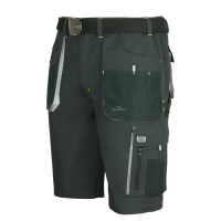 ART.MAS CLASSIC GREY — knee-length work shorts, durable canvas, graphite/grey