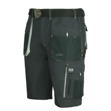 ART.MAS CLASSIC GREY — knee-length work shorts, durable canvas, graphite/grey