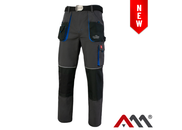 ART.MAS CLASSIC MAXIMUS NEW — робочі штани до пояса, Canvas 270 г/м², з посиленнями та світловідбиваючими елементами