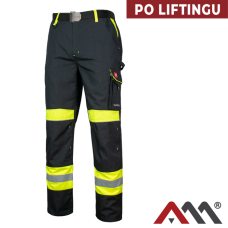 ART.MAS CLASSIC-VIS Yellow NEW — робочі штани до пояса, чорні