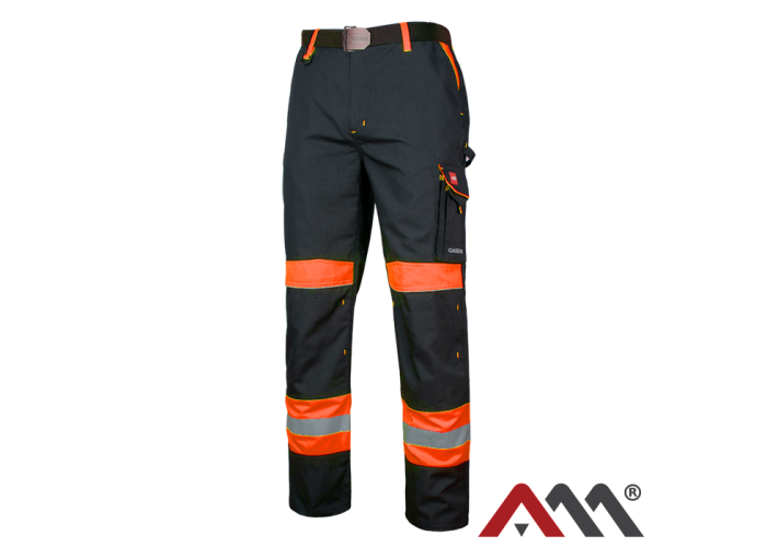 ART.MAS CLASSIC-VIS Orange — робочі штани до пояса, чорні