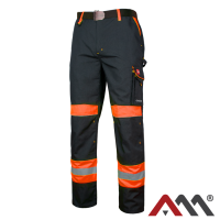 ART.MAS CLASSIC-VIS Orange — рабочие брюки до пояса, чёрные