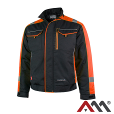 ART.MAS CLASSIC-VIS Orange — сигнальна робоча куртка, чорна з помаранчевими вставками