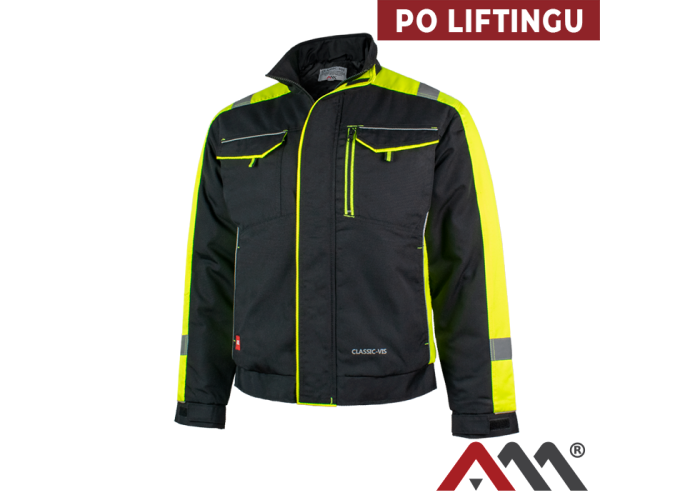 ART.MAS CLASSIC-VIS Yellow NEW — high-visibility work jacket, black/yellow