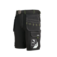 ART.MAS CLASSIC 4 DYNAMIC Black — softshell stretch work shorts, black