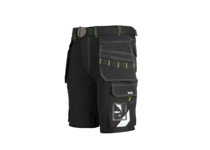 ART.MAS CLASSIC 4 DYNAMIC Black — рабочие шорты Softshell до колен, чёрные