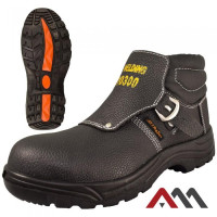 BWELD HRO — welding safety boots with steel toe cap and heat resistant outsole SB P HRO FO SR, black