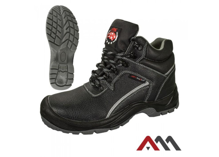 BTHREF — safety work boots S1 SRC with steel toe cap, black