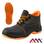 COMFORT ORANGE — захисні робочі черевики SB SRC з металевим підноском, чорні