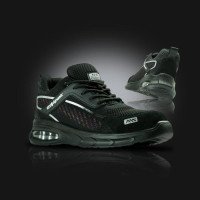 GTX4Dynamic S1 — защитные рабочие полуботинки с металлическим подноском, спортивные, чёрные