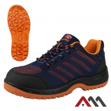 BTEX Pas — захисні робочі напівчеревики з металевим підноском, Fly-knit, сині