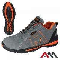 BSport 3G SB FO SRC 516 — safety low shoes with steel toe cap EN ISO 20345:2011, grey with orange accents