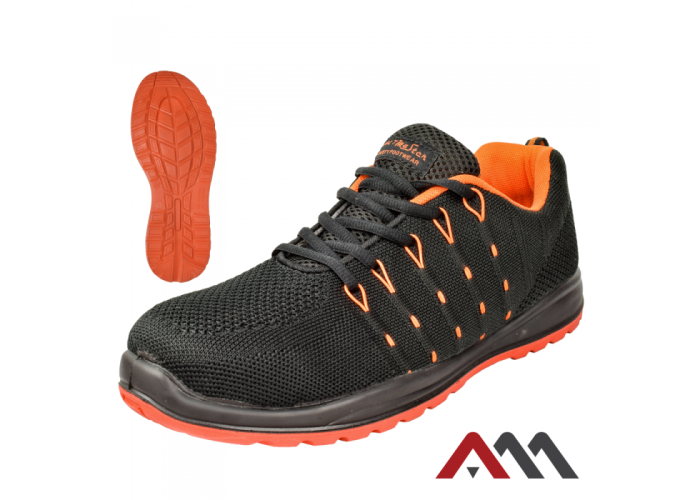 BTEX S1P FO SR 758 — safety low shoes with steel toe cap and puncture resistant midsole EN ISO 20345:2022, black