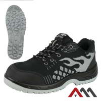 BTEX FIRE G SB SRC 664 — safety low shoes with steel toe cap EN ISO 20345:2011, black with grey accents