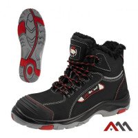 BTNRED OC MF S3 — insulated metal-free safety boots S3S SR, black with red details