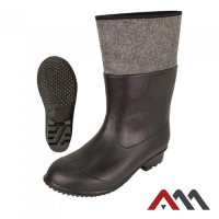 BFILC — winter felt boots with PVC base, black