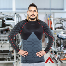 VIKEN THERMAL PZ — чоловіча термокофта безшовна з довгим рукавом, чорна