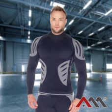 VIKEN ACTIVE — чоловічий комплект термобілизни (кофта + кальсони), чорний