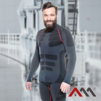 VIKEN EXTREME PZ — мужская безшовная термокофта с длинным рукавом, чёрная
