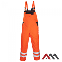 OC FLASH 3952 — insulated high-visibility winter work trousers OXFORD 300D, orange