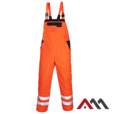 OC FLASH 3952 — insulated high-visibility winter work trousers OXFORD 300D, orange