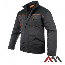 CLASSIC Short 1421 — short insulated winter work jacket CANVAS 270 g/m², graphite