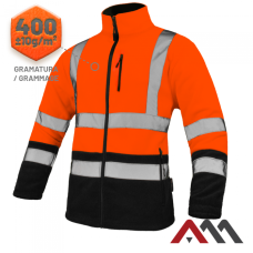 REF 2770 — high visibility fleece jacket 400 g/m², orange