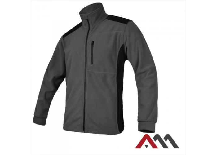 POLAR 300+ 2688 — mid-season fleece jacket 300 g/m², grey with black inserts