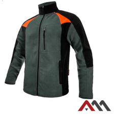 ELEGANCE 2000 — mid-season fleece jacket 300 g/m², grey-orange