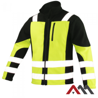 CLASSIC-VIS 2728 — high-visibility fleece jacket 300 g/m², yellow