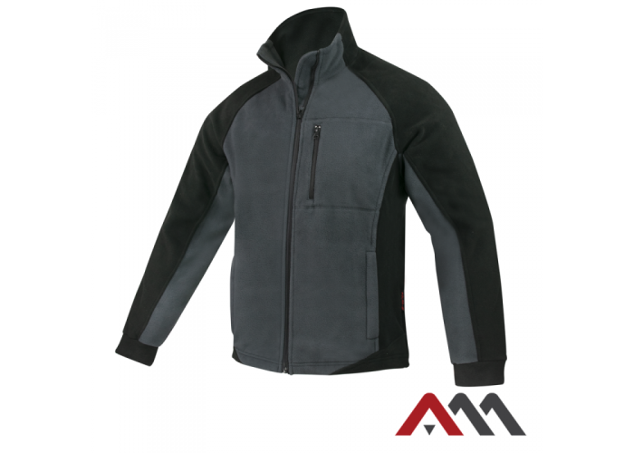 POLAR bi+ 2708 — утеплена флісова кофта 400 г/м², сіро-чорна