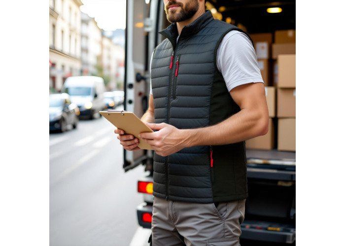 HYBRIDE BZR Black — гібридний утеплений робочий жилет Softshell + Ripstop, чорний