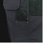 CLASSIC GREY 5207 — reinforced work bib overalls 260 g/m² with knee pad pockets