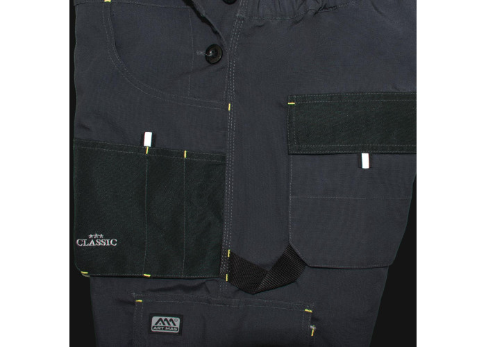 CLASSIC GREY 5196 — reinforced work trousers Oxford 600D 260 g/m²
