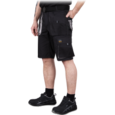 FORECO-TS BJS  — work shorts with Oxford 600D reinforced pockets, black-light grey