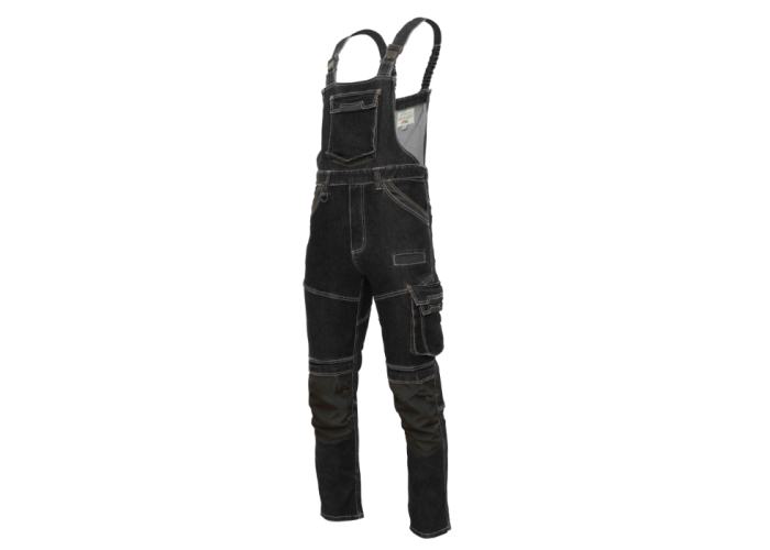 Полукомбинезон рабочий джинсовый COLEMANN black