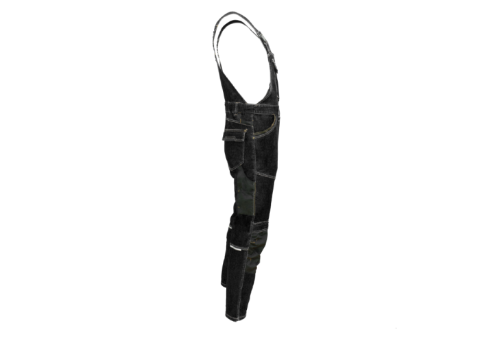 Полукомбинезон рабочий джинсовый COLEMANN black