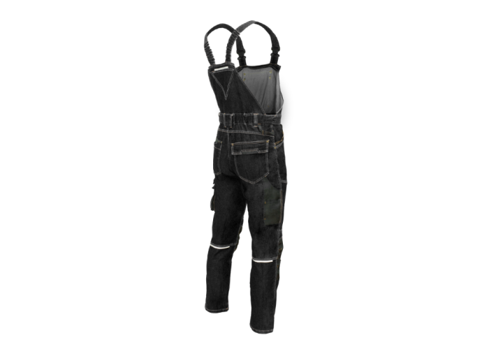 Полукомбинезон рабочий джинсовый COLEMANN black
