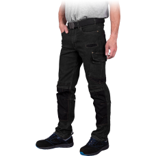 Летние штаны джинсовые рабочие JEANS 303-T Black