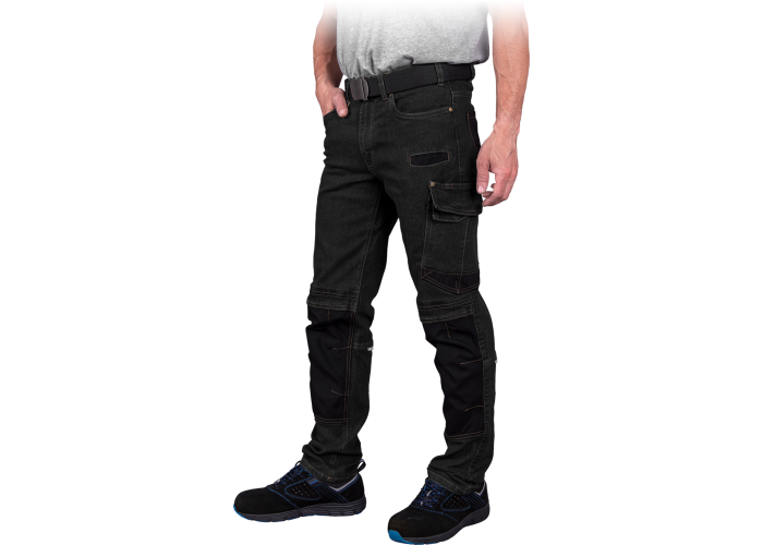 Летние штаны джинсовые рабочие JEANS 303-T Black
